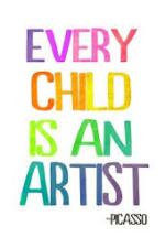every child is an artist picasso